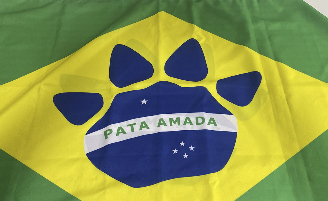 Bandeira personalizada produzida pela Banderminas em Belo Horizonte